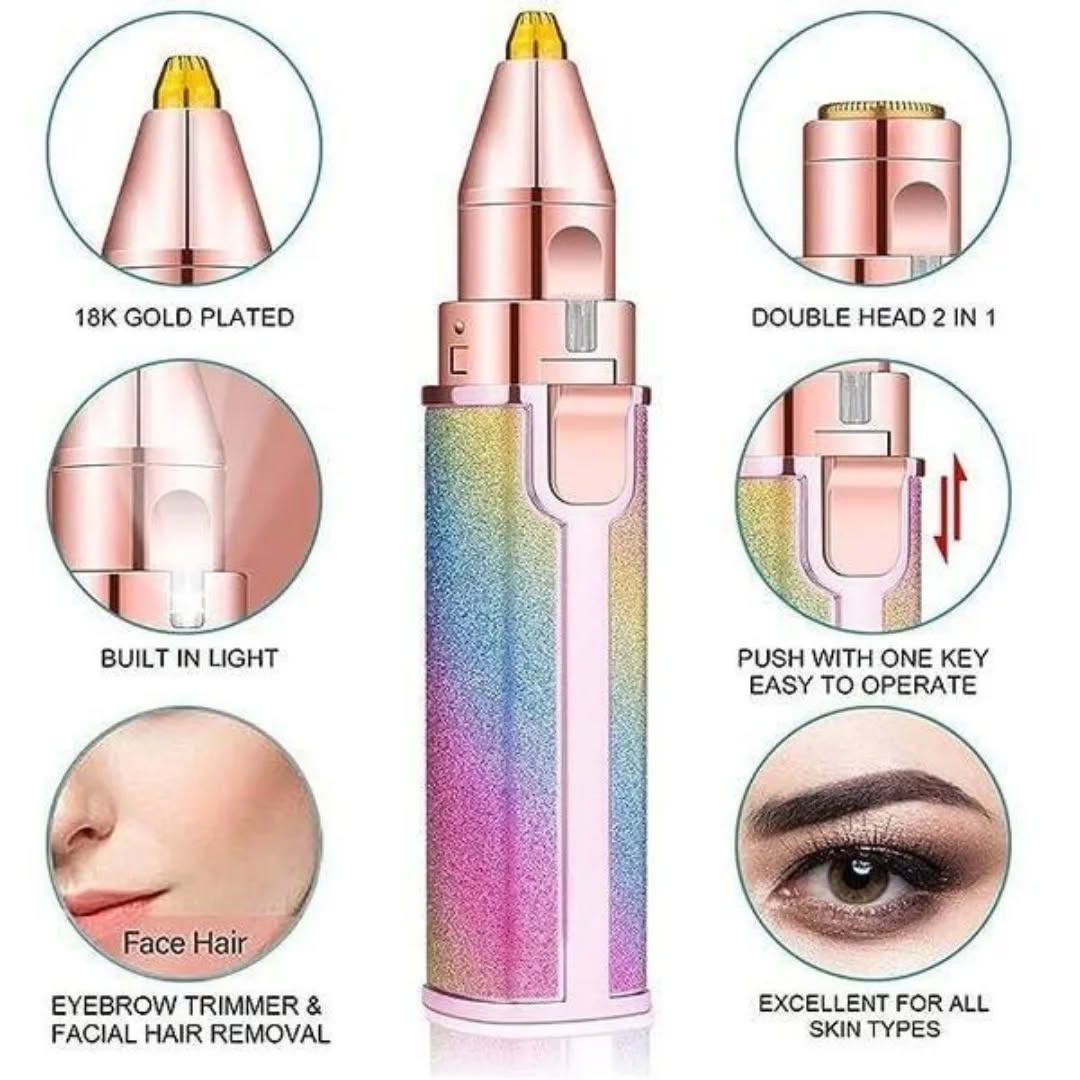 Women's Rechargeable Eyebrow Hair Trimmer – Painless & Precise Shaping