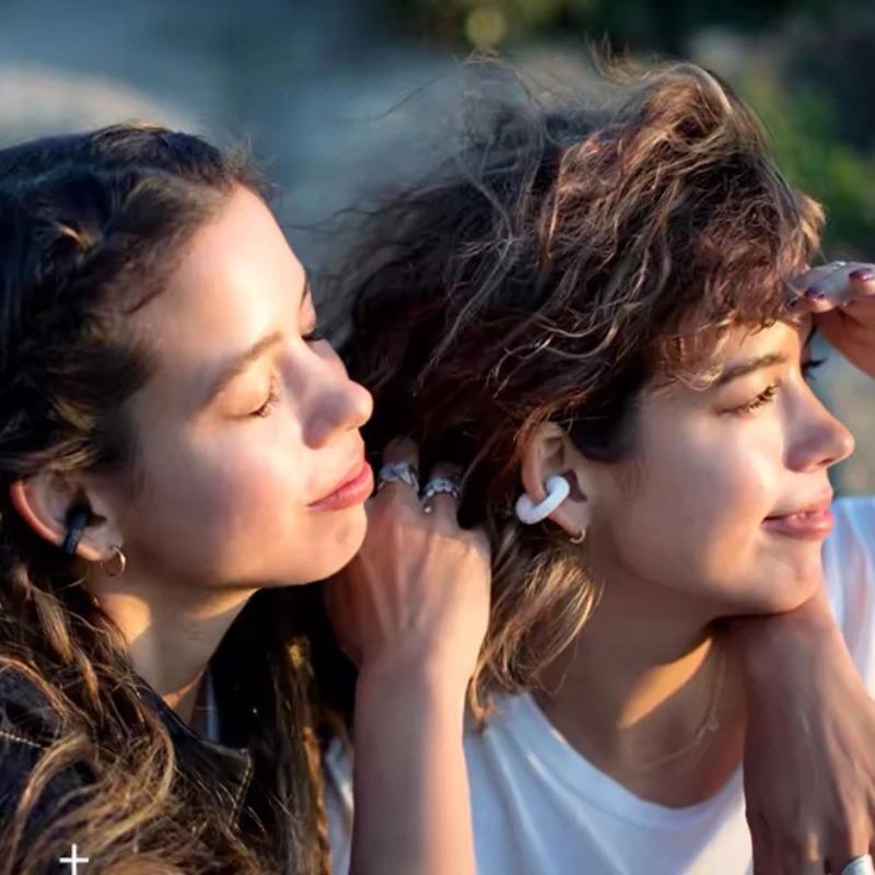 Wireless Bluetooth Noise-Cancelling Earcuffs – Stylish Earbuds for Music & Calls