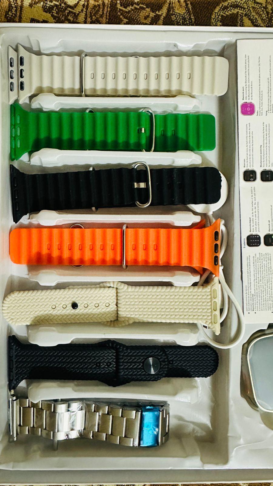 7 in 1 Ultra 2 Smart Watch ā Multicolor Watch with 7 Interchangeable Straps | Stylish Smartwatch in Pakistan