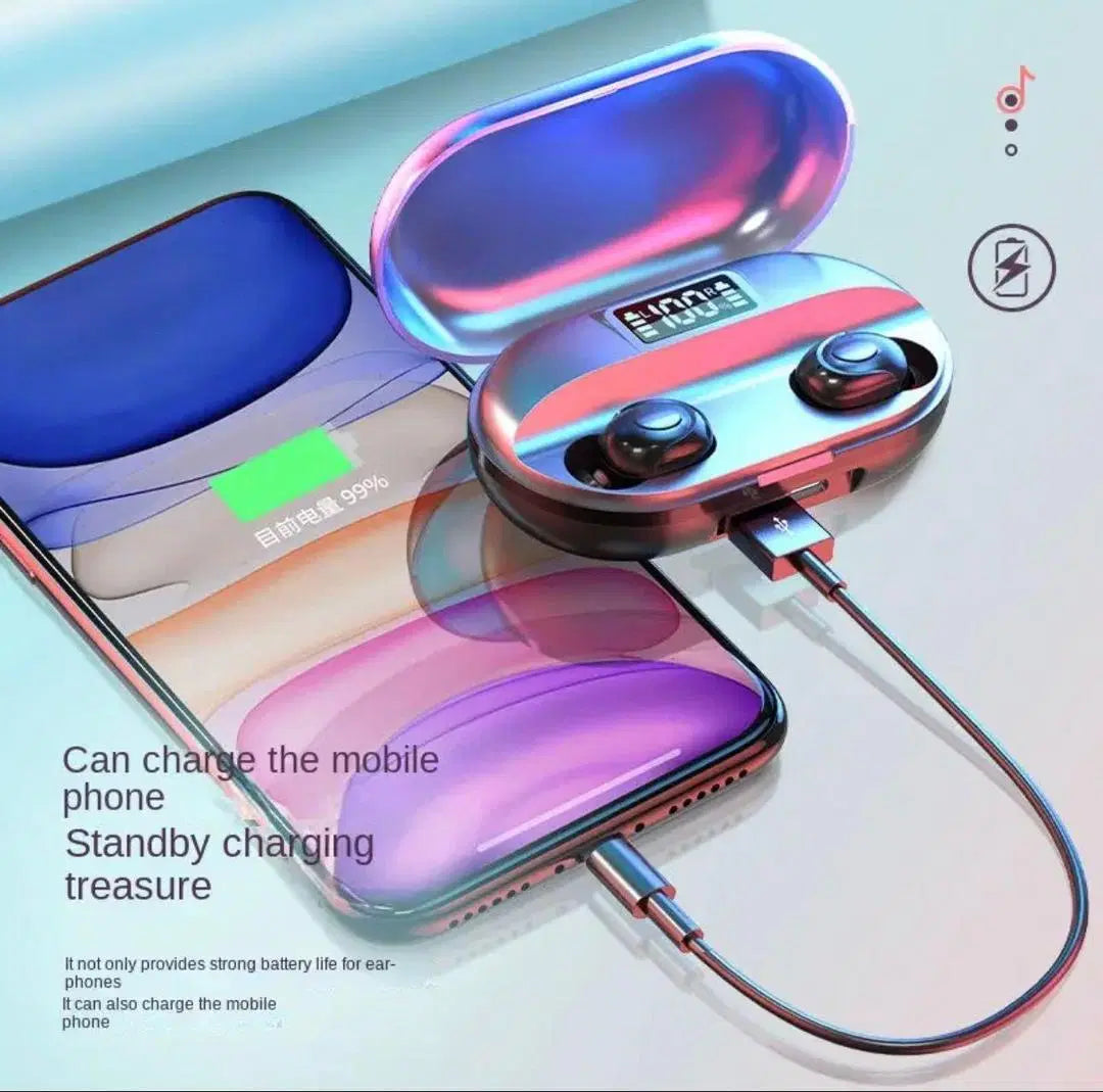 T2 TWS Wireless Earbuds with Power Bank & High-Quality Sound – Bluetooth 5.1