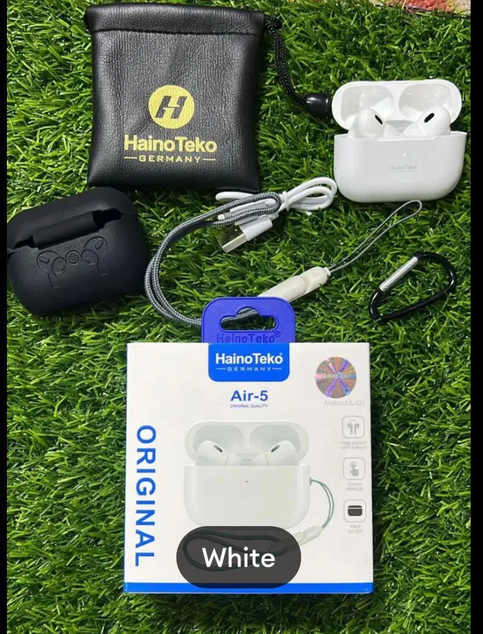 Noise-Cancelling Bluetooth Airpods with Fast Charging & Waterproof Design – Compatible with iPhone & Android