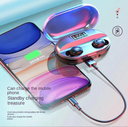 T2 TWS Wireless Earbuds with Power Bank & High-Quality Sound – Bluetooth 5.1