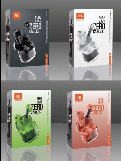 Pure Bass Wireless Airpods with Built-In Microphone & Long Battery Life